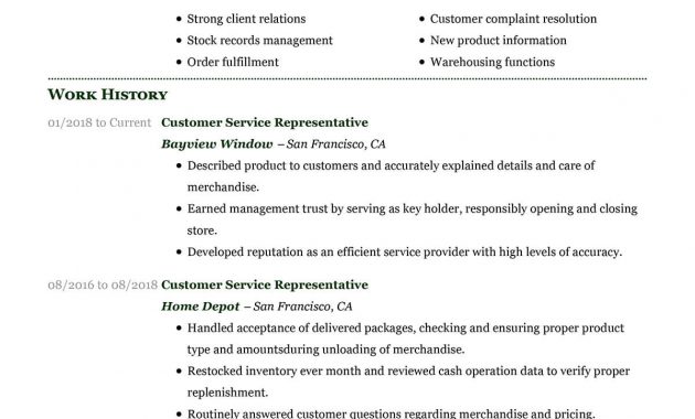 Customer Service Representative Resume Examples Free To Try Today regarding sizing 1200 X 1553