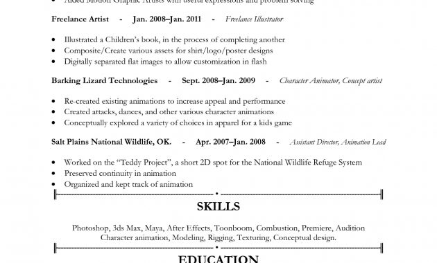 Cv Without Objective Free Resume Templates with sizing 1275 X 1650