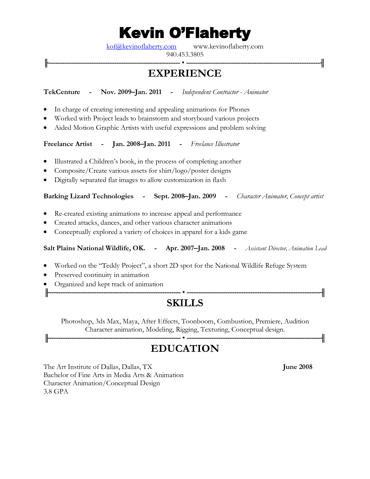 Cv Without Objective Free Resume Templates with sizing 1275 X 1650