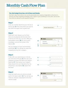 Dave Ramsey Budget Forms Template Free Download Create Fill with sizing 792 X 1032