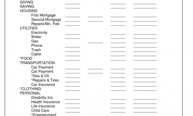 Dave Ramsey Budget Template Basic Quickie Budget Total Biblical pertaining to size 1275 X 1650