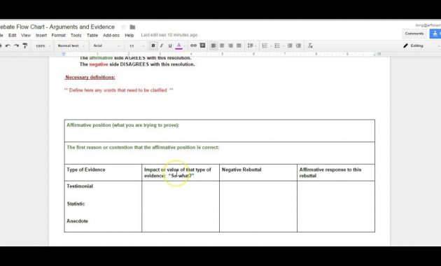 Debate Flow Chart Instructions Youtube regarding proportions 1280 X 720