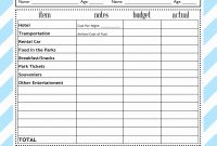 Disney Planning Spreadsheet Template Inspirational Walt Disney World for dimensions 1583 X 2048