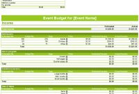 Event Budget Template Spreadsheet Budget Templates regarding proportions 699 X 1170