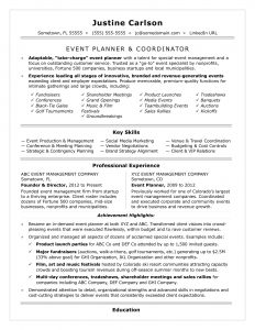 Event Coordinator Resume Sample Monster throughout dimensions 1700 X 2200