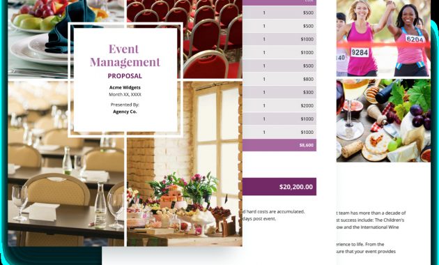 Event Management Proposal Template Free Sample Proposify pertaining to sizing 1116 X 1107