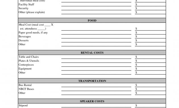 Event Planning Budget Template Planner Template Pinterest in size 1275 X 1650