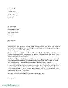 Example Of Resignation Letter In Nursing Best Example Hospital inside proportions 1275 X 1650