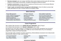 Experienced It Project Manager Resume Sample Monster with regard to measurements 1700 X 2200