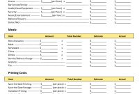 Family Reunion Planners Reunion Budget Planning Worksheet Venues intended for sizing 1275 X 1650