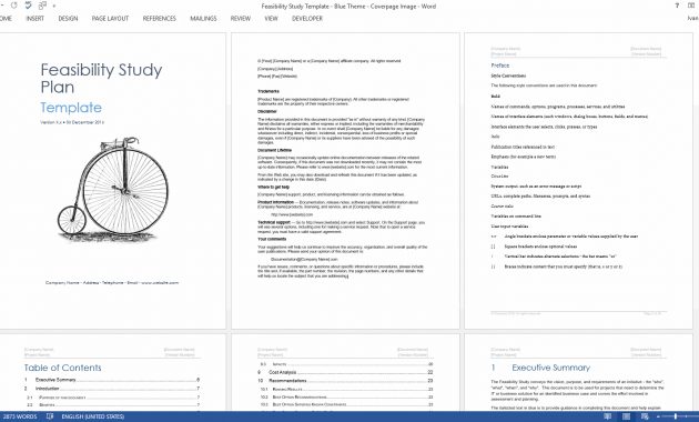 Feasibility Study Templates Ms Word Templates Forms Checklists regarding proportions 1600 X 860