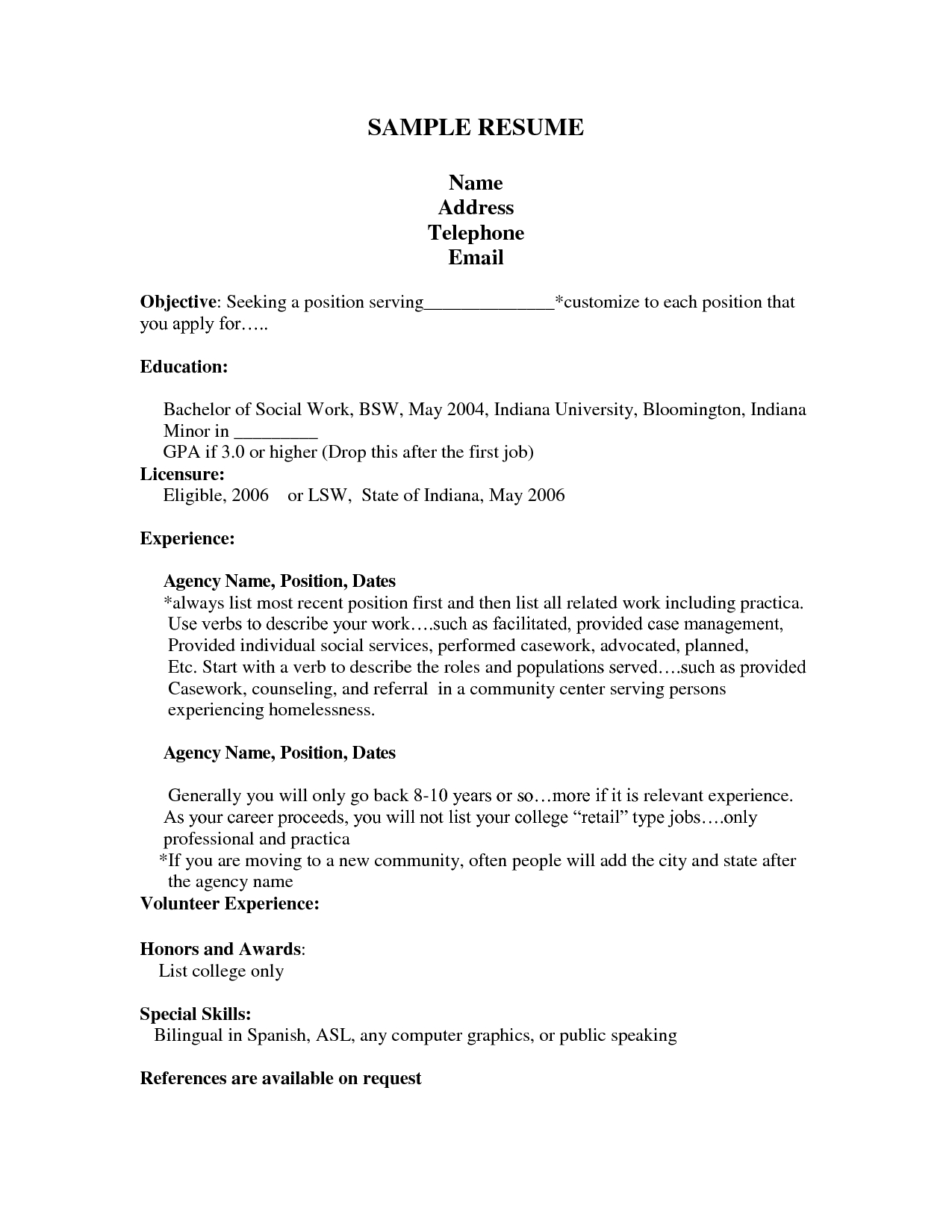 First Job Resume Template Google Search Resume Pinterest Job in size 1275 X 1650