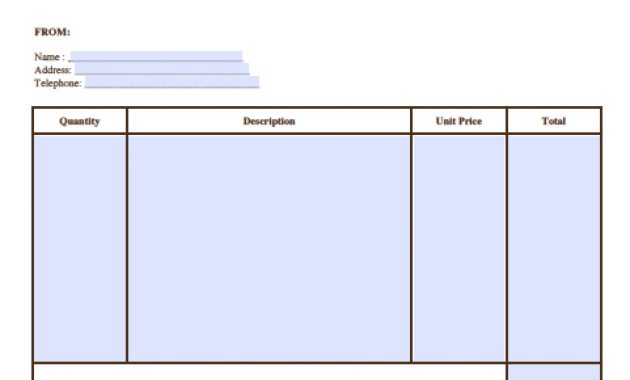 Free Artist Invoice Template Excel Pdf Word Doc throughout size 962 X 1244