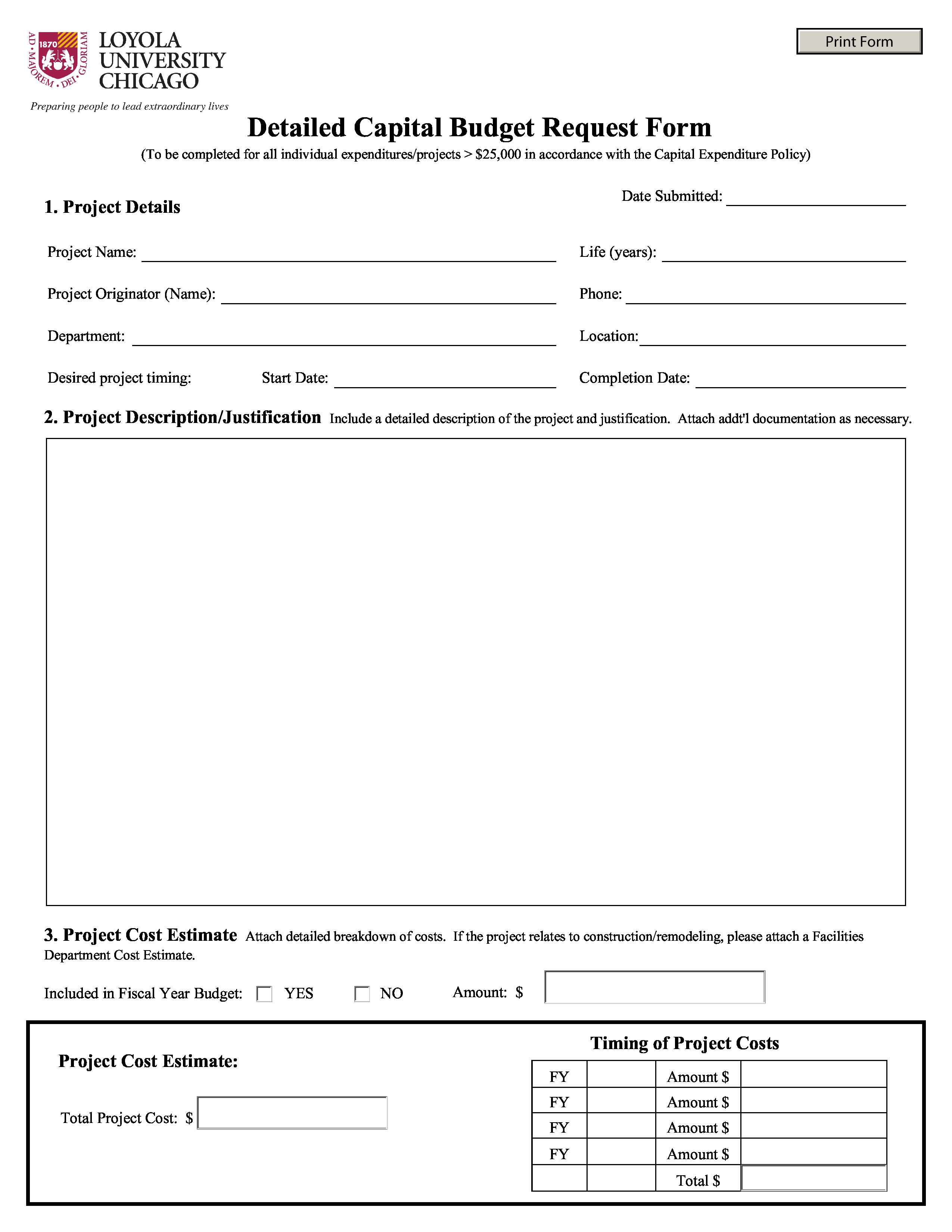 Free Budget Request Form Templates At Allbusinesstemplates for size 2550 X 3300
