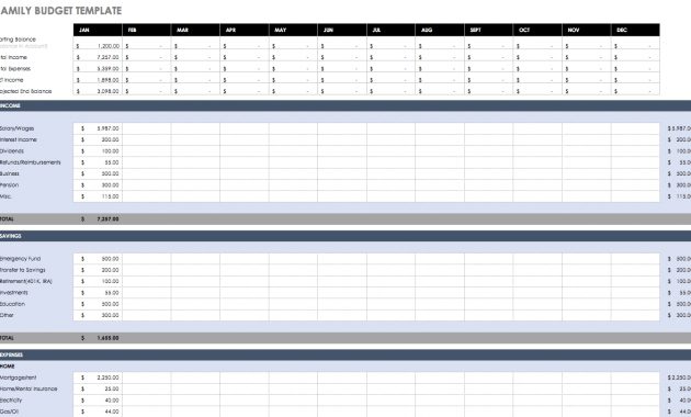 Free Budget Templates In Excel For Any Use for measurements 1403 X 810