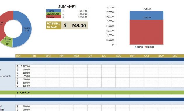 Free Budget Templates In Excel For Any Use regarding measurements 1249 X 642