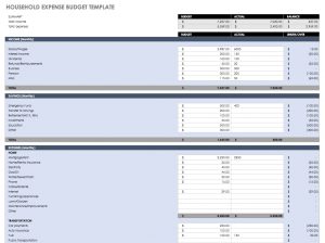 Free Budget Templates In Excel For Any Use with proportions 1137 X 849