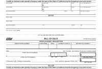 Free California Dmv Bill Of Sale Form Pdf Docx with regard to proportions 2550 X 3300