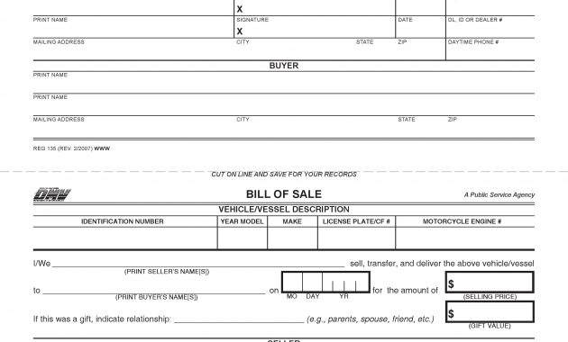 Free California Dmv Bill Of Sale Form Pdf Docx with regard to proportions 2550 X 3300