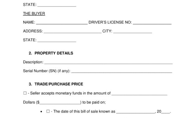 Free California General Bill Of Sale Form Word Pdf Eforms in size 791 X 1024