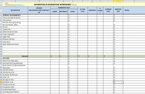 Free Construction Estimating Spreadsheet For Building And Remodeling in sizing 1126 X 733