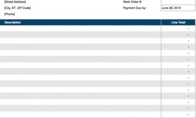 Free Electrician Invoice Template Excel Pdf Word Doc for proportions 894 X 1066