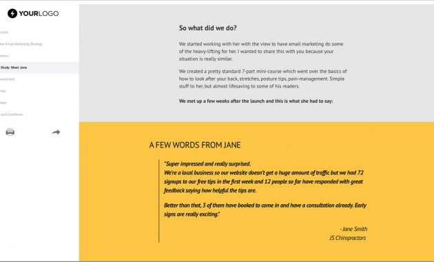 Free Email Marketing Proposal Template Better Proposals inside sizing 1200 X 683