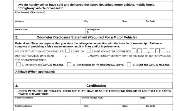 Free Florida Bill Of Sale Forms Pdf Eforms Free Fillable Forms intended for dimensions 791 X 1024