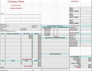 Free Hvac Invoice Template Excel Pdf Word Doc throughout proportions 1376 X 1054