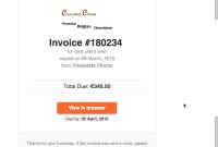 Free Invoice Template Email throughout dimensions 800 X 1246