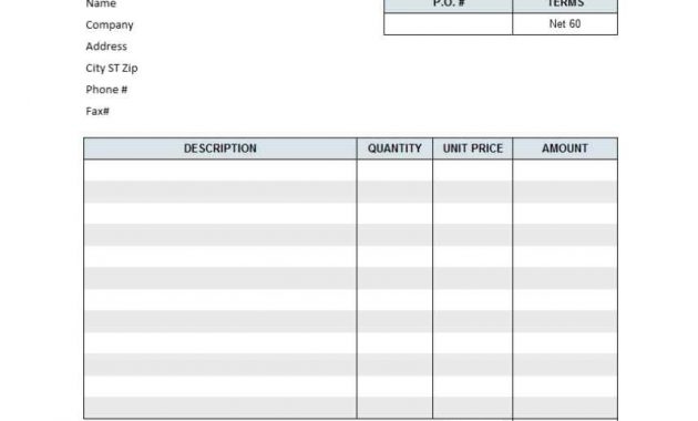 Free Invoice Template Word Document And Open Office Bill Template within dimensions 856 X 1090