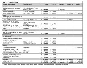 Free It Project Budget Table Example In Pdf Format Templates At with regard to sizing 3300 X 2550