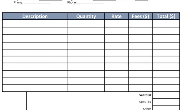 Free Lawyerattorney Legal Invoice Template Word Pdf Eforms throughout size 791 X 1024