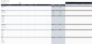 Free Marketing Plan Templates For Excel Smartsheet for dimensions 1893 X 902