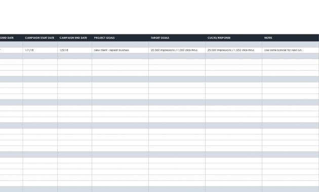 Free Marketing Plan Templates For Excel Smartsheet throughout proportions 1820 X 729