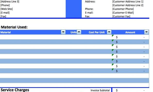 Free Painting Invoice Template Excel Pdf Word Doc within sizing 820 X 1002