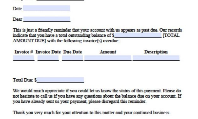 Free Past Due Invoice Template Including Letter Excel Pdf throughout dimensions 812 X 1010