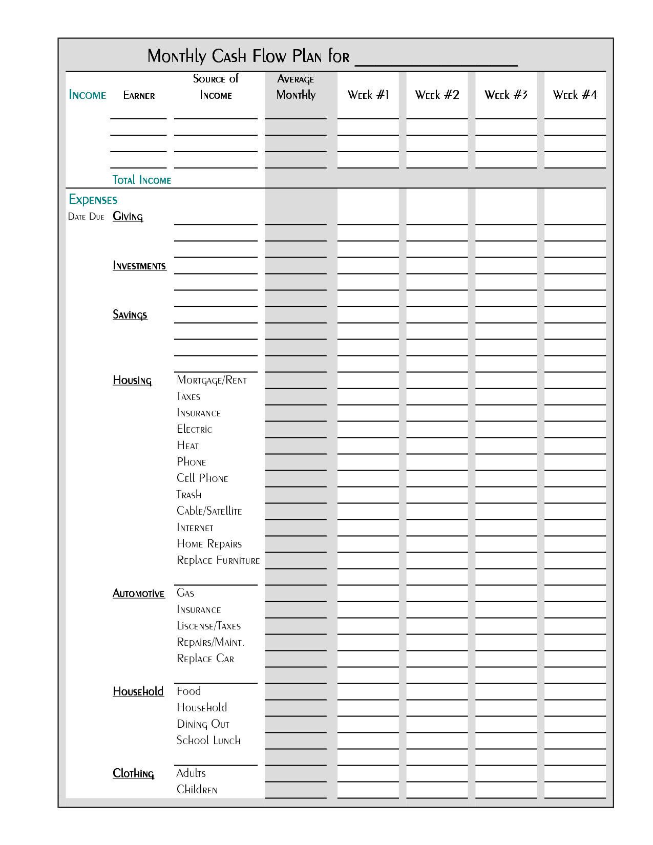 Free Printable Budget Worksheet Template Tips Ideas Pinterest inside dimensions 1275 X 1650