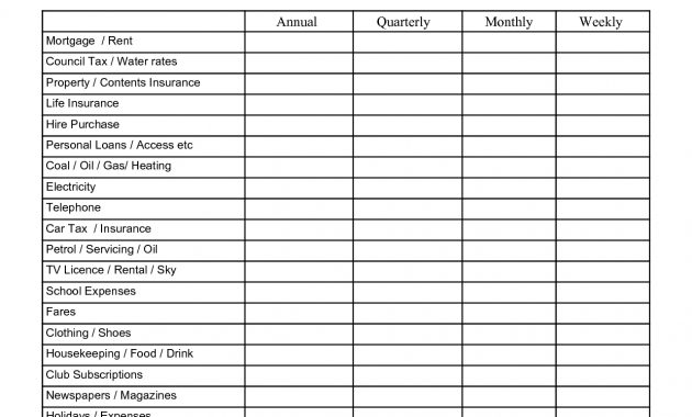 Free Printable Monthly Budget Worksheet Personal Weeklymonthly with proportions 1240 X 1754