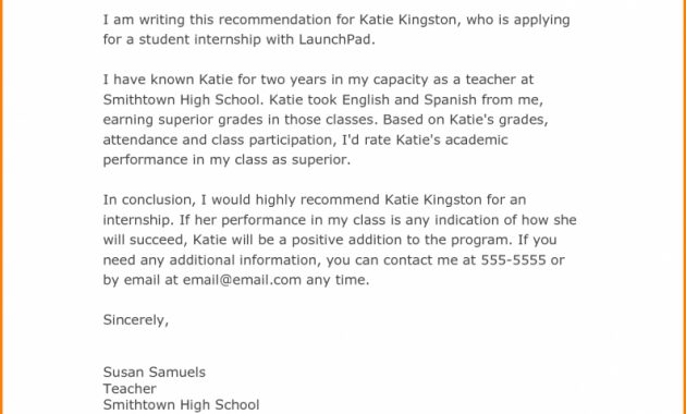 Free Recommendation Letter For Internship Template Letter Of inside dimensions 793 X 1024