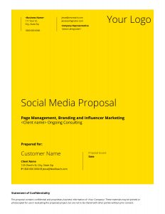 Free Social Media Management Proposal Templates At for sizing 2550 X 3300