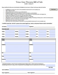 Free Texas Gunfirearm Bill Of Sale Form Pdf Word Doc pertaining to dimensions 1040 X 1336