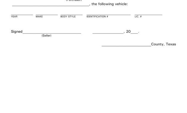 Free Texas Motor Vehicle Bill Of Sale Form Pdf Eforms Free Texas Car pertaining to size 791 X 1024