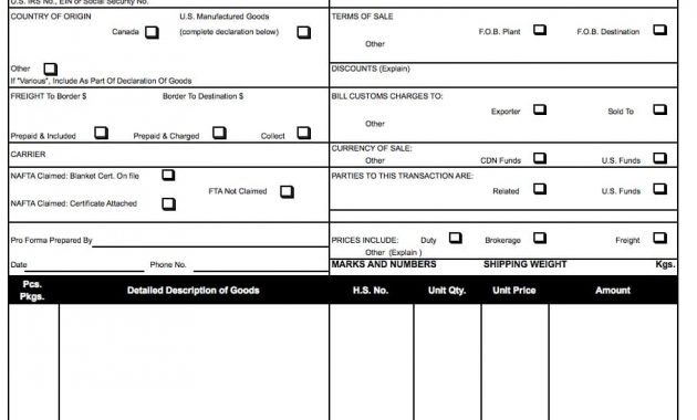 Free Ups Commercial Invoice Template Excel Pdf Word Doc with measurements 908 X 1098