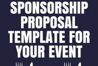 Freebies Free Venue Sponsorship Proposal Template For Your Event regarding sizing 735 X 1102