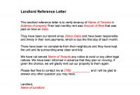 Gratis Landlord Reference Letter intended for size 2550 X 3300