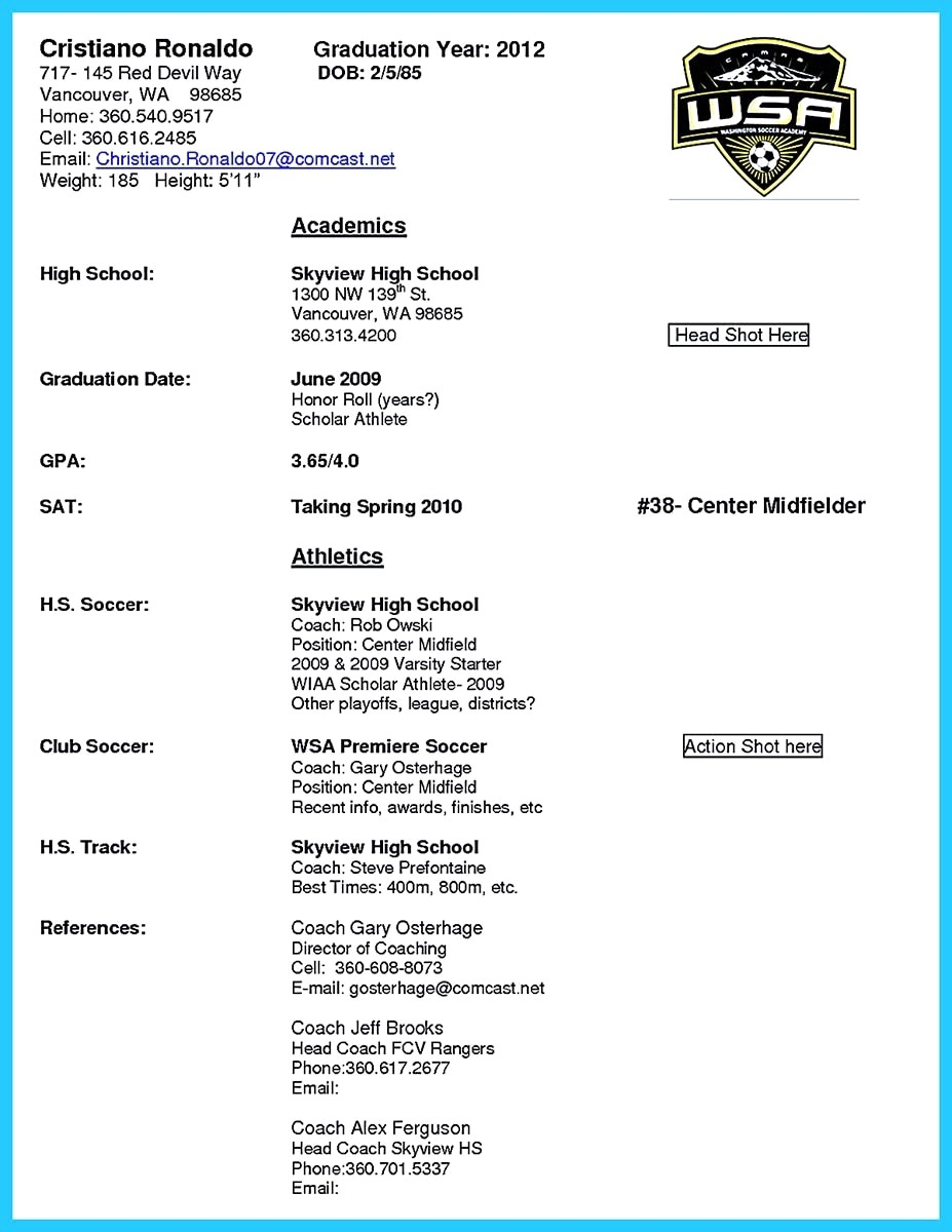 High School Basketball Coaching Resume Examples Template For Player in sizing 927 X 1200