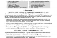 Housekeeping Resume Sample Monster in sizing 1700 X 2200