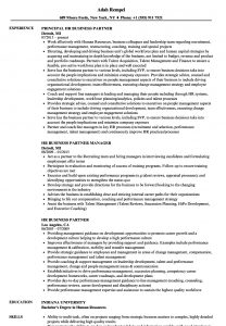 Hr Business Partner Resume Samples Velvet Jobs throughout measurements 860 X 1240