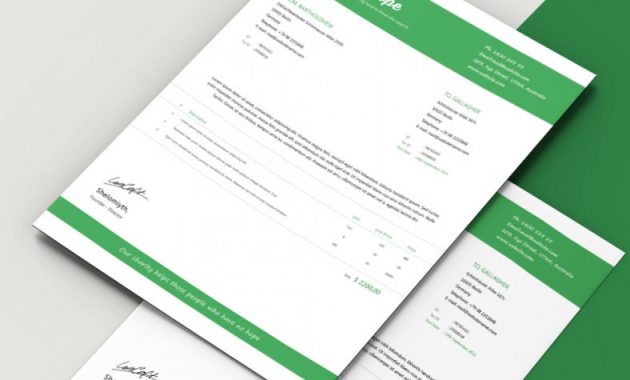 Ideal Charity Invoice Template Free Premium Templates within size 788 X 1174